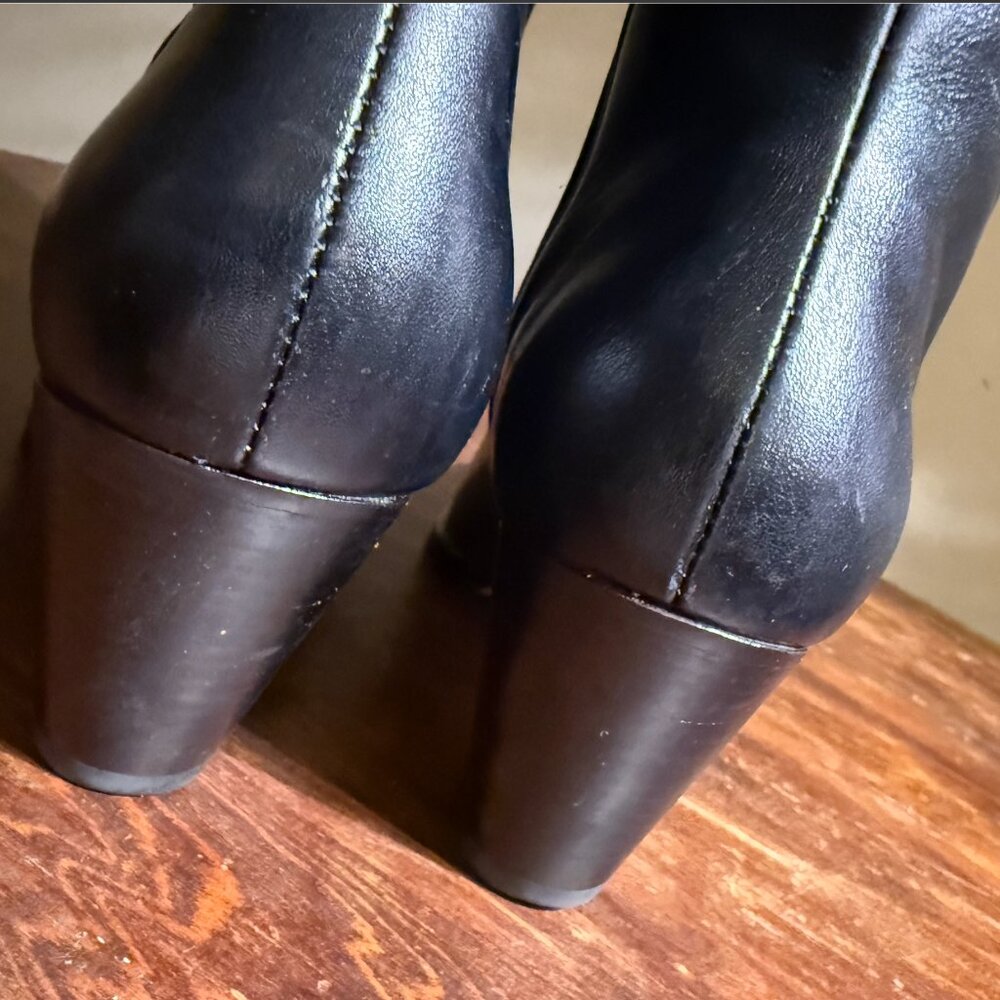 Rachel Comey Black Tall Leather Heeled Boots - Picture 13 of 16